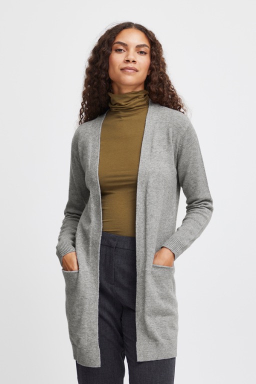 CARDIGAN LAINAGE DOUX OUVERT 2 POCHES - 20807327 - B.Young