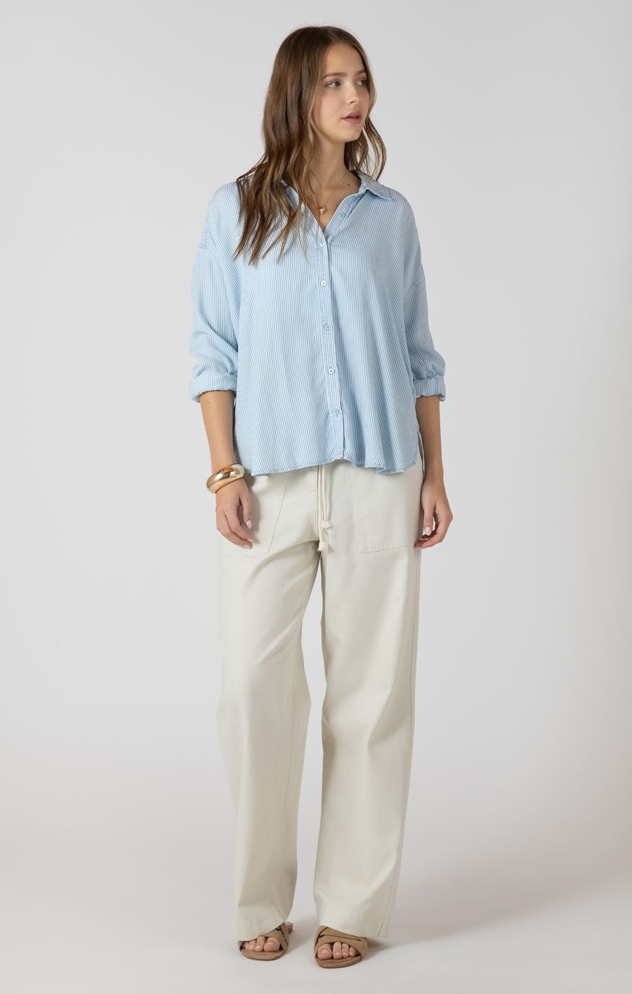 Blouse rayures fines tencel - 2723700 D - Dex