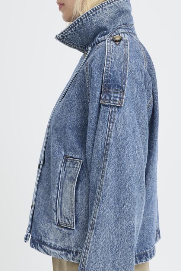 Veston de jeans double boutonnière