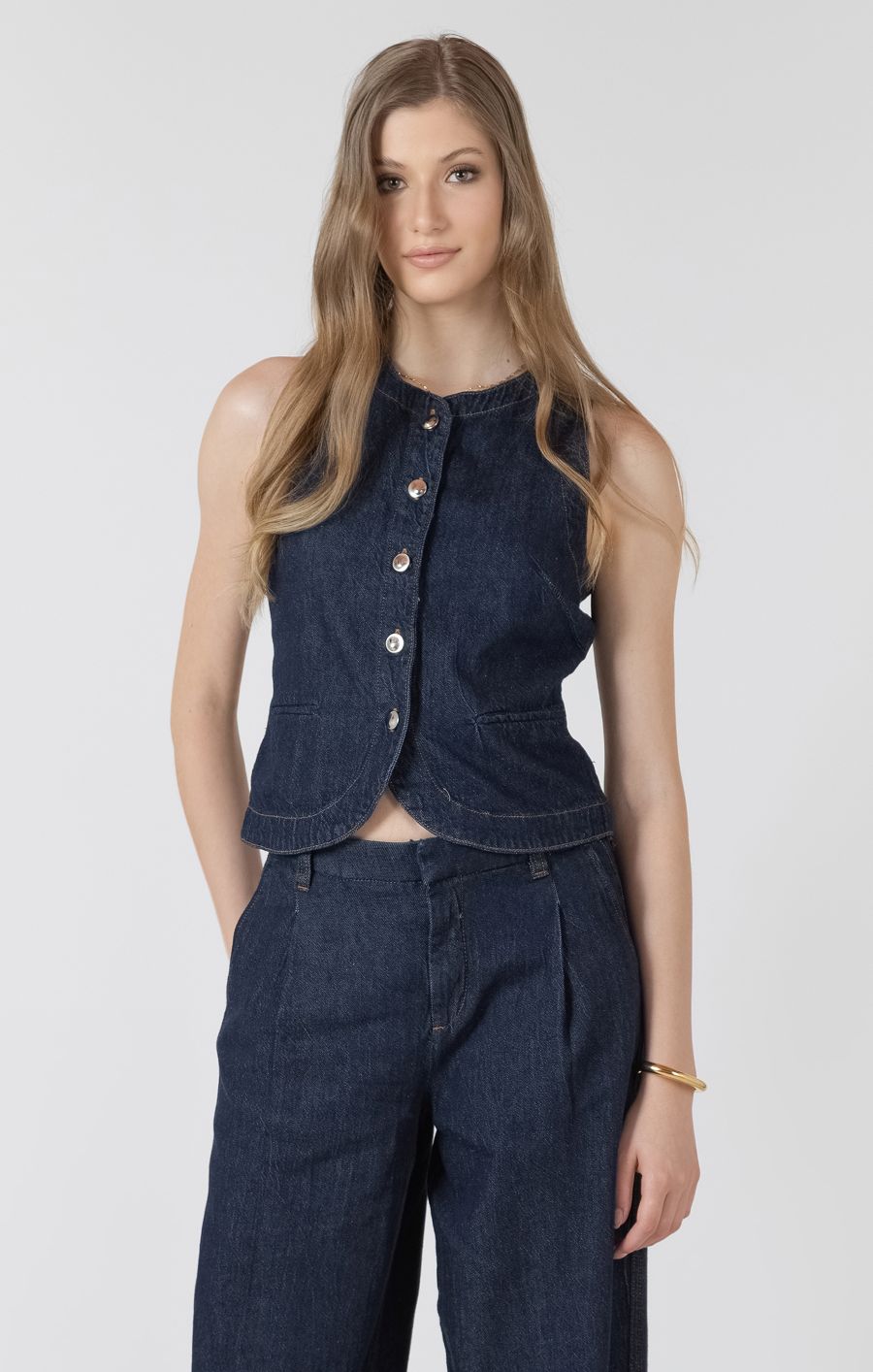 Veste jeans sans manches - 2725000 T - Black Tape