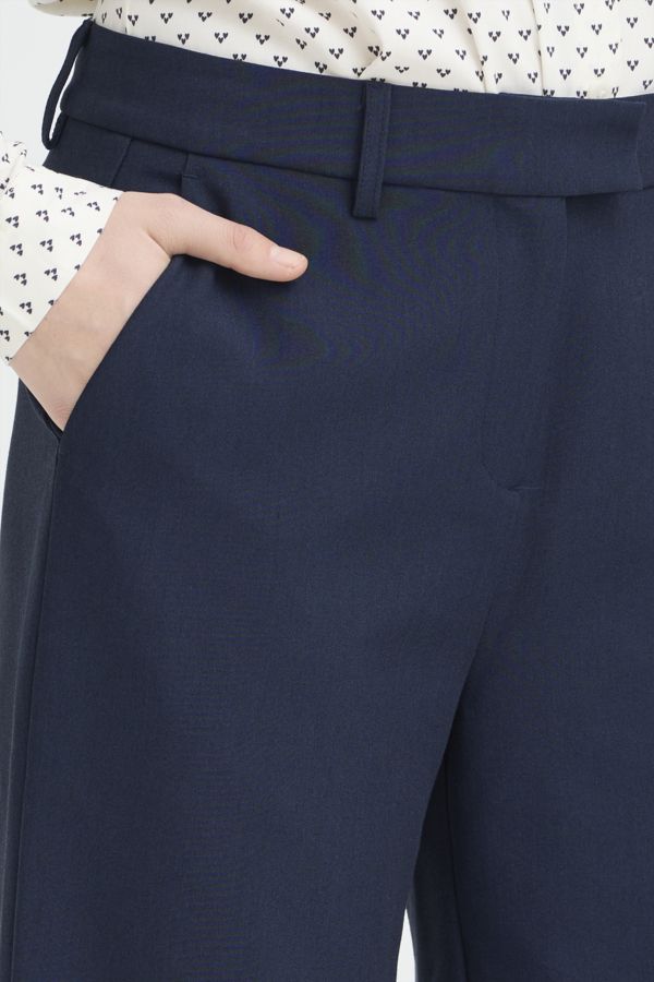 Pantalon classique jambe large