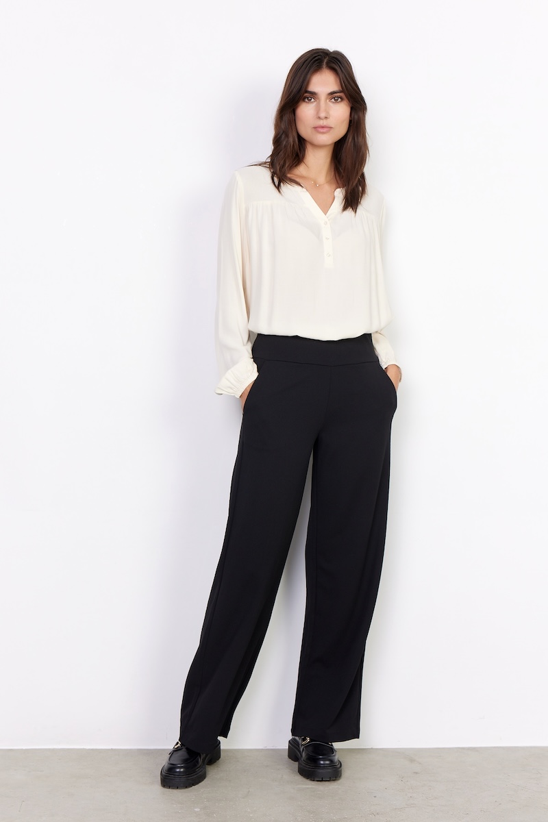 Pantalon bande élastique uni