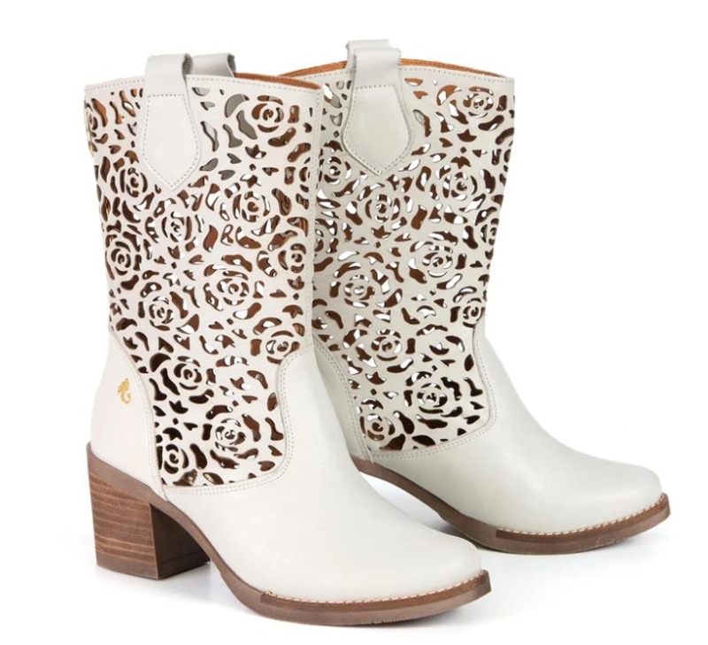 Botte dentelle look cowboy - Shania - 