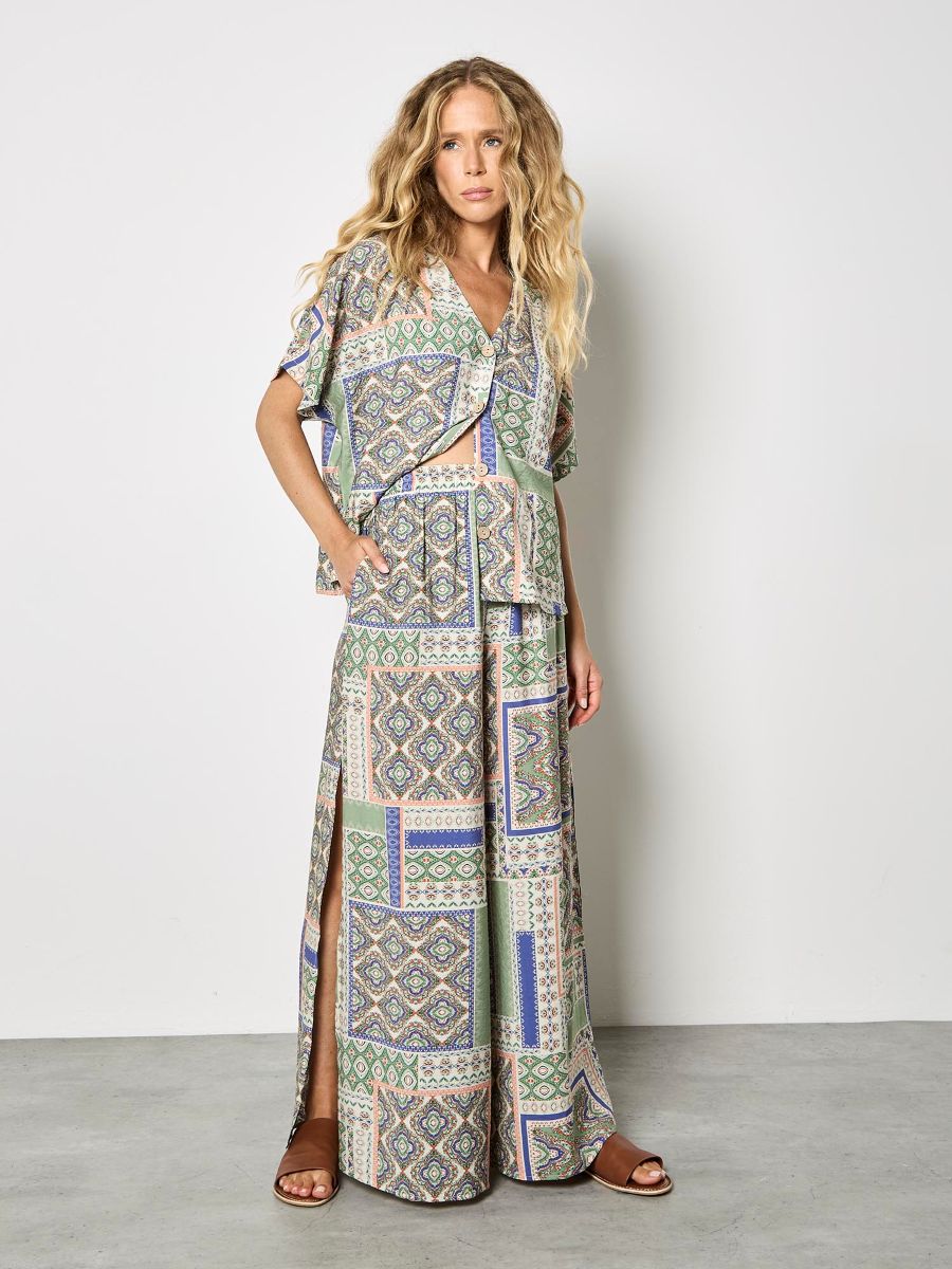 Pantalon fente côté - X173440 - Apricot