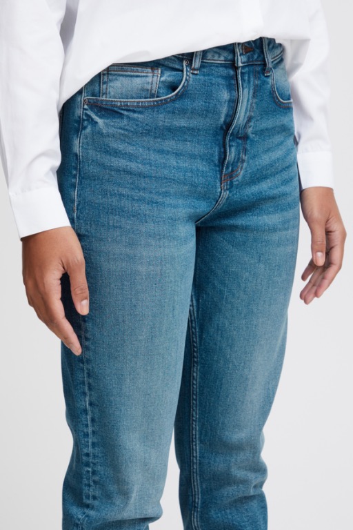 Mom jeans taille haute