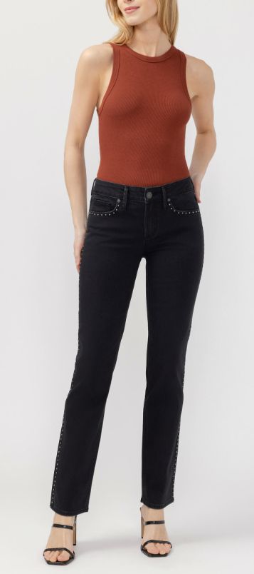Jeans suki jambe droite studs - L93463BVS569 - Silver Jeans
