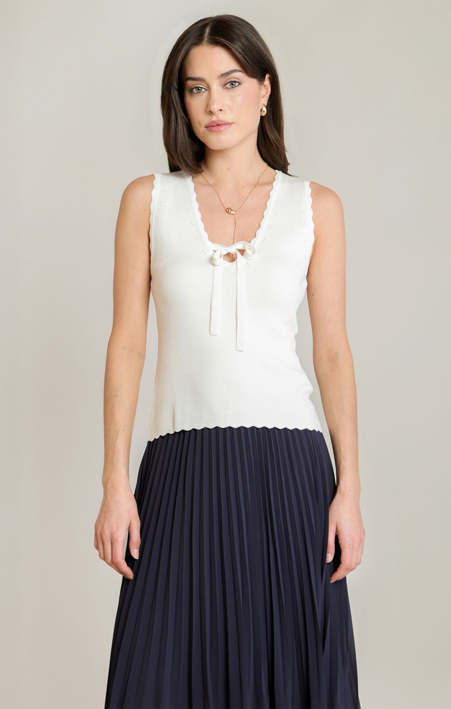 Camisole tricot détail - 2827004 T - Black Tape