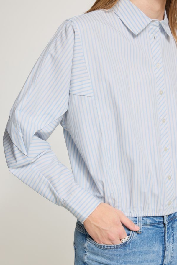 Blouse ballon lignée