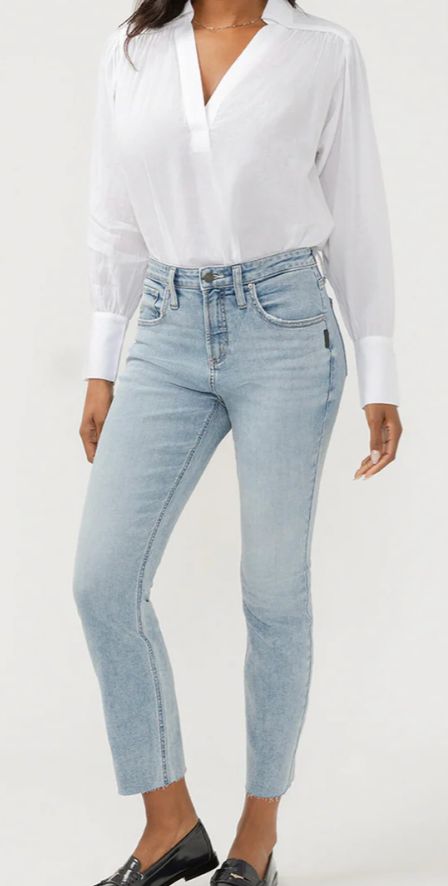 Jeans jambes étroites - L27367SIA253 - Silver Jeans