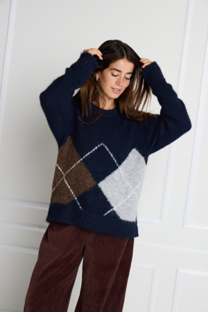 Chandail tricot motifs devant - 20126270 - Ichi