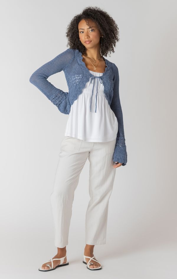Cardigan crocheté