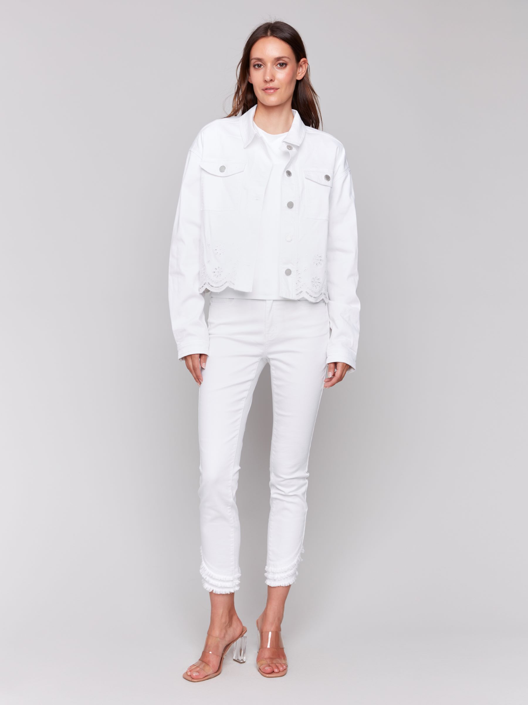 Veste jeans blanc 