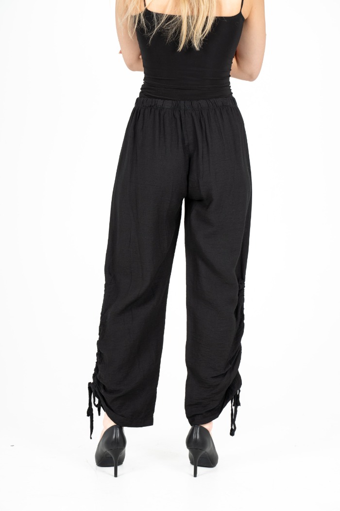 Pantalon lin taille élastique 