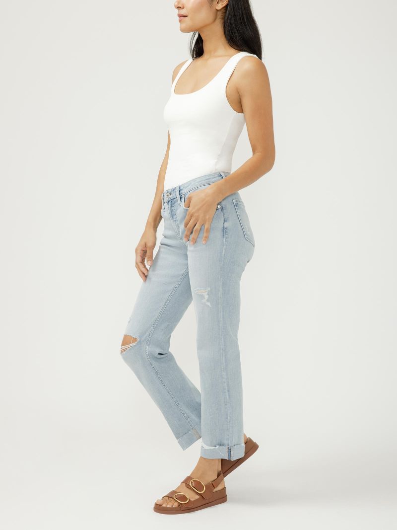 Jeans Chelsea boyfriend taille régulière