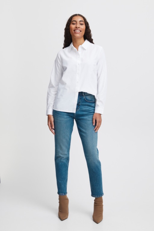 Mom jeans taille haute