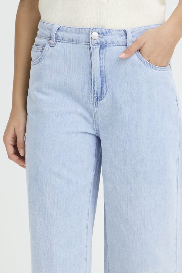 Jeans jambe large 