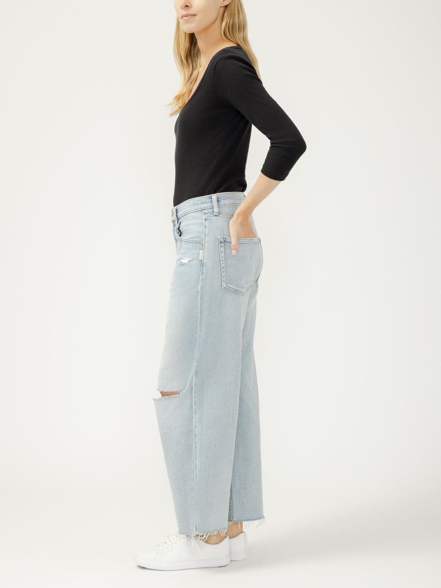 Jeans be easy cheville jambe large