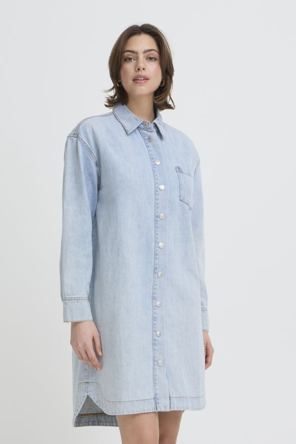 Robe chemisier jeans