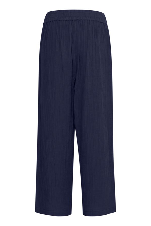 Pantalon coton jambe large