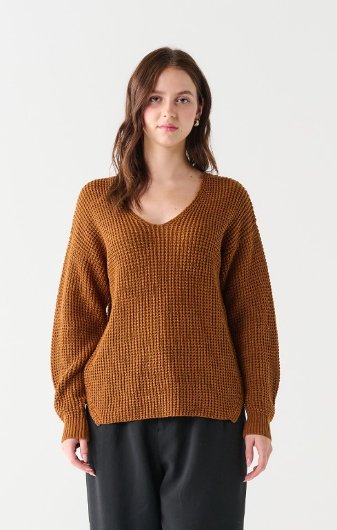 Chandail tricot encolure en V - 2227014 T - Black Tape