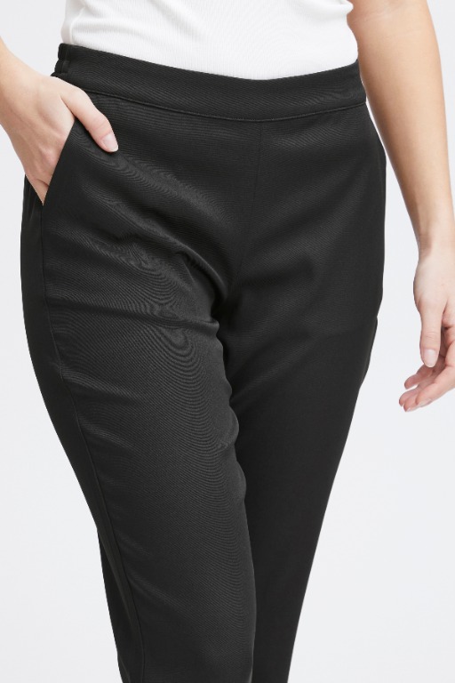 Pantalon taille élastique jambe droite