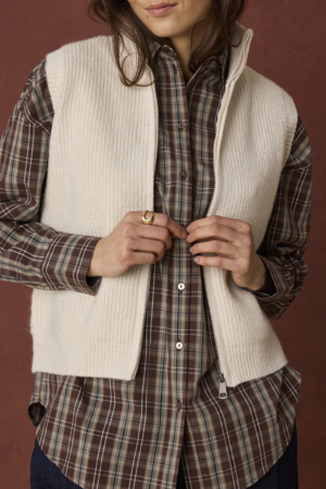 Veste tricot sans manche - 20618426 - Fransa