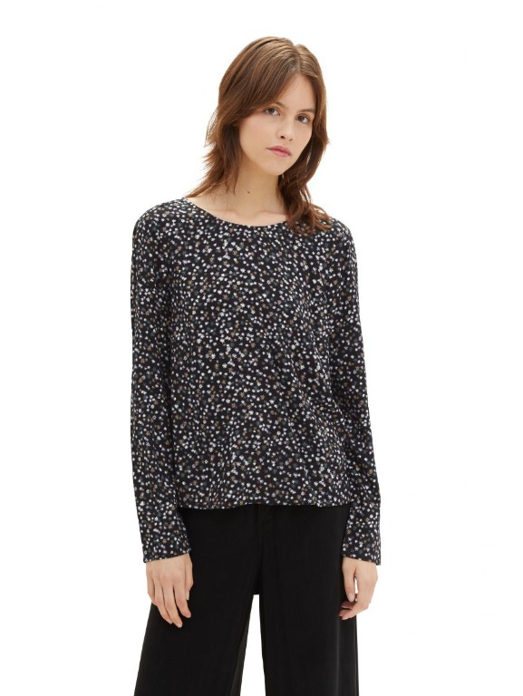 Blouse dos légèrement ouvert - 1039359 - Tom Tailor