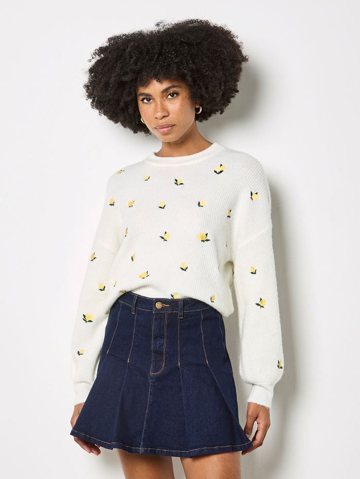 Chandail tricot léger - X184767 - Apricot