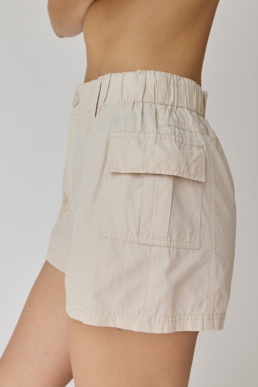 Short cargo taille élastique