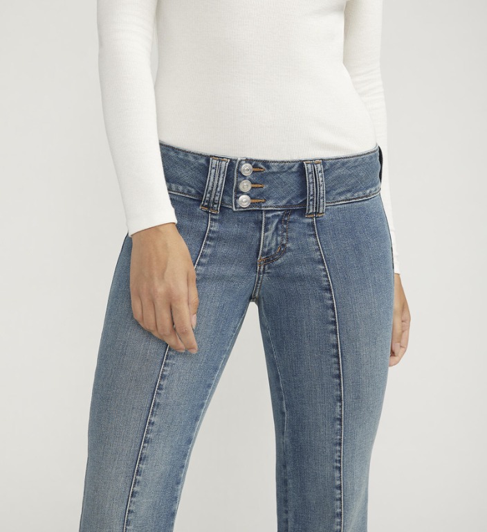 Jeans évasé taille basse