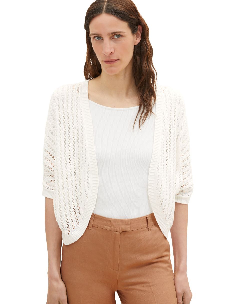 CARDIGAN M.C. TRICOT COTON POINTEL