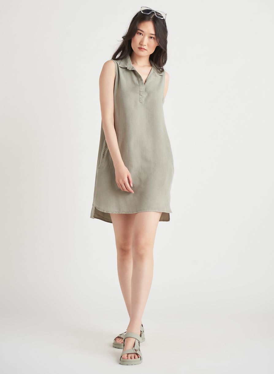 ROBE COURTE SPORT SANS MANCHE TENCEL - 1922256 D - Dex