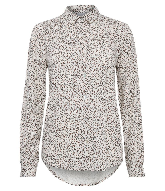 BLOUSE M.L. MOTIF BOUTONS COL CLASSIQUE - 20110365 - Ichi