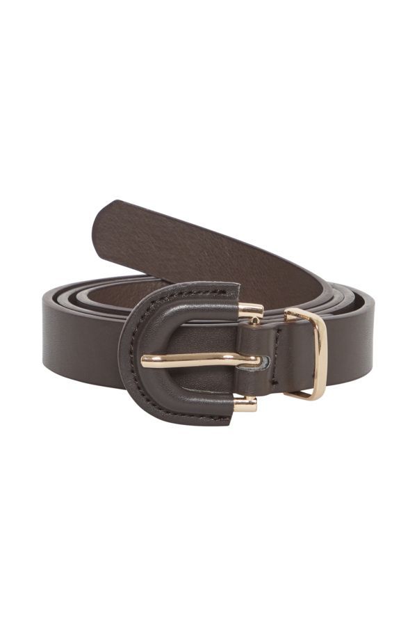 CEINTURE SIMILI CUIR BOUCLE OR - 20117294 - Ichi