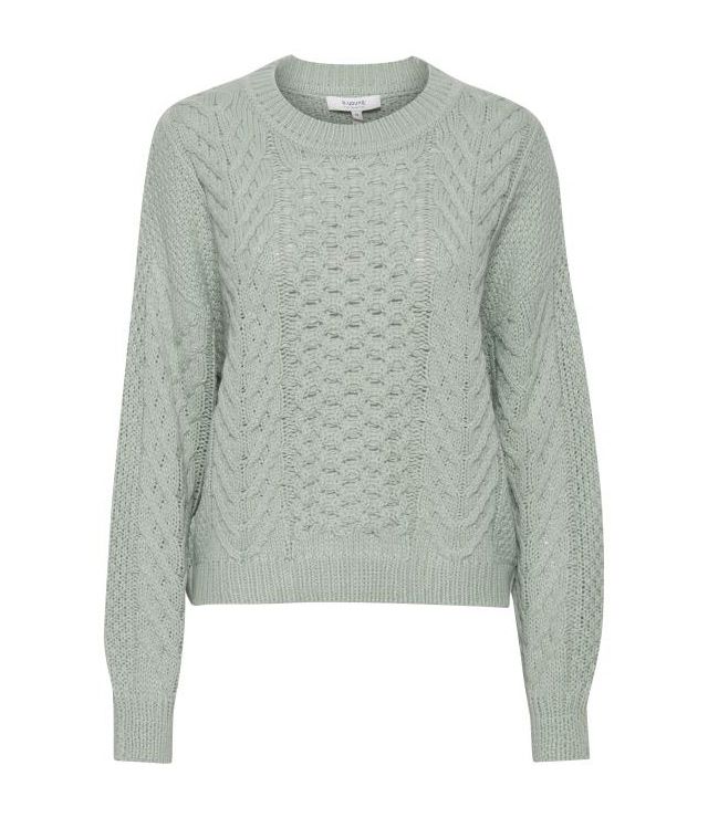 CHANDAIL TRICOT COL ROND TRESSÉ - 20809480 - B.Young