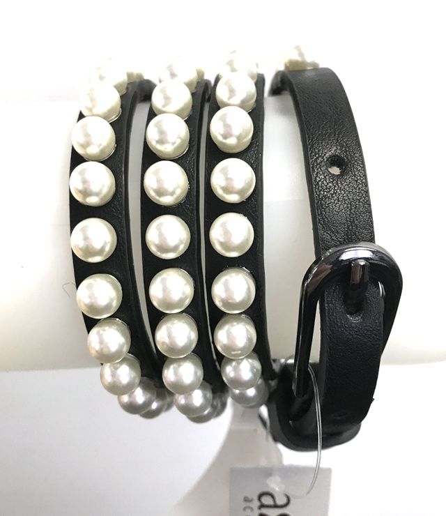 CEINTURE UNIE PERLES