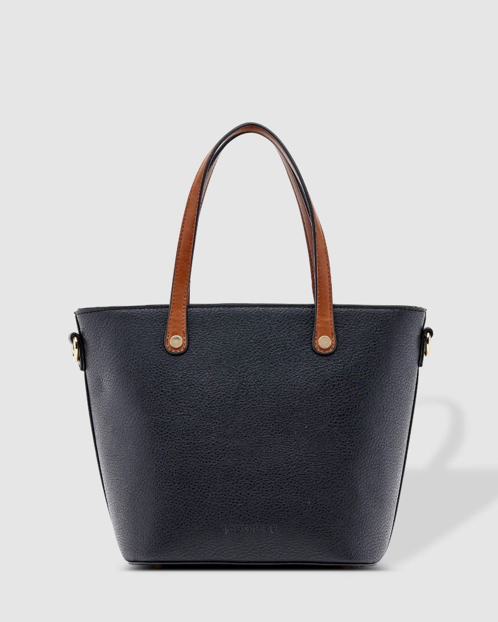 SAC A MAIN GANSE CONTRASTE CUIR VEGHAN - OLIVIA BAG - Louenhide